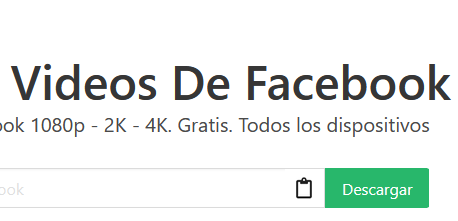 Descarga Videos FaceBook